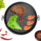 Maxbell Portable Frying Pan Griddle Non Stick Grill Pan Steak Barbecue Grilling