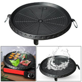Maxbell Portable Frying Pan Griddle Non Stick Grill Pan Steak Barbecue Grilling