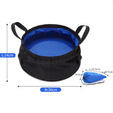 Maxbell Collapsible Water Bucket with carry Camping Outdoor Hiking Boat Caravan Blue