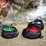 Maxbell Collapsible Water Bucket with carry Camping Outdoor Hiking Boat Caravan Blue