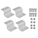 Maxbell 8Pcs Aluminium Bracket for solar Panel Cabins for Caravan RV Nuts Bolt