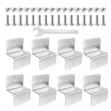 Maxbell 8Pcs Aluminium Bracket for solar Panel Cabins for Caravan RV Nuts Bolt