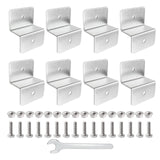 Maxbell 8Pcs Aluminium Bracket for solar Panel Cabins for Caravan RV Nuts Bolt