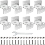 Maxbell 8Pcs Aluminium Bracket for solar Panel Cabins for Caravan RV Nuts Bolt