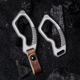 Maxbell Titanium Alloy Key Chain Durable Jewelry Portable for Wallet Men Hiking