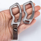 Maxbell Titanium Alloy Key Chain Durable Jewelry Portable for Wallet Men Hiking