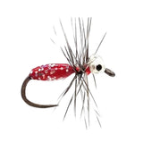 Maxbell Artificial worm Flies Fly Fishing Lures Sharpened Crank Hooks baits Red
