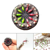 Maxbell Artificial worm Flies Fly Fishing Lures Sharpened Crank Hooks baits Red