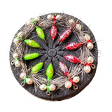 Maxbell Artificial worm Flies Fly Fishing Lures Sharpened Crank Hooks baits Red