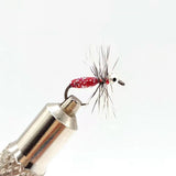 Maxbell Artificial worm Flies Fly Fishing Lures Sharpened Crank Hooks baits Red