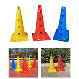 Maxbell 20 inch Thickened Sport Training Cone with Hole for Soccer Basketball Yellow