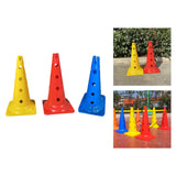 Maxbell 20 inch Thickened Sport Training Cone with Hole for Soccer Basketball Yellow