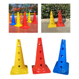 Maxbell 20 inch Thickened Sport Training Cone with Hole for Soccer Basketball Yellow