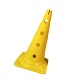 Maxbell 20 inch Thickened Sport Training Cone with Hole for Soccer Basketball Yellow