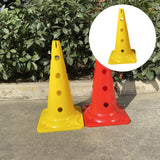 Maxbell 20 inch Thickened Sport Training Cone with Hole for Soccer Basketball Yellow