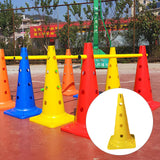 Maxbell 20 inch Thickened Sport Training Cone with Hole for Soccer Basketball Yellow