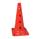 Maxbell 20 inch Thickened Sport Training Cone with Hole for Soccer Basketball Red