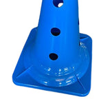 Maxbell 20 inch Thickened Sport Training Cone with Hole for Soccer Basketball Blue