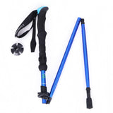 Maxbell Portable Trekking Pole Aluminum Alloy Sports Hiking Backpacking Skiing Pure Blue