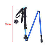 Maxbell Portable Trekking Pole Aluminum Alloy Sports Hiking Backpacking Skiing Pure Blue