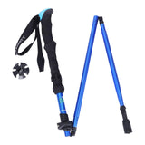 Maxbell Portable Trekking Pole Aluminum Alloy Sports Hiking Backpacking Skiing Pure Blue