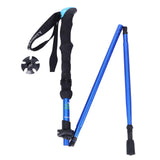 Maxbell Portable Trekking Pole Aluminum Alloy Sports Hiking Backpacking Skiing Pure Blue