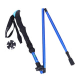 Maxbell Portable Trekking Pole Aluminum Alloy Sports Hiking Backpacking Skiing Pure Blue