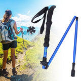 Maxbell Portable Trekking Pole Aluminum Alloy Sports Hiking Backpacking Skiing Pure Blue