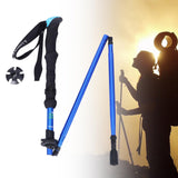 Maxbell Portable Trekking Pole Aluminum Alloy Sports Hiking Backpacking Skiing Pure Blue