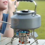 Maxbell Camping Gas Stove 3 Furnaces Heads Folding Backpacking Hiking Outdoor Extension Hose