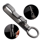 Maxbell Fashion Belt Keychain Lightweight Unisex Custom Titanium Alloy Keyring