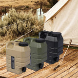 Maxbell Food Grade Water Storage Bucket with Faucet Jug Durable for Home Black