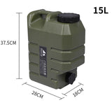 Maxbell Food Grade Water Storage Bucket with Faucet Jug Durable for Home Green