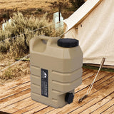 Maxbell Food Grade Water Storage Bucket with Faucet Jug Durable for Home Khaki