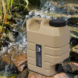 Maxbell Food Grade Water Storage Bucket with Faucet Jug Durable for Home Khaki