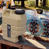 Maxbell Food Grade Water Storage Bucket with Faucet Jug Durable for Home Khaki