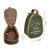 Maxbell Outdoor Sierra Bowls Cup Storage Bag Picnic Tableware Carrying Bag for BBQ Green