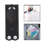 Maxbell Travel Hangers Metal Folding Clothes Hangers Space Saving Heavy Duty Durable Black