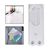 Maxbell Travel Hangers Metal Folding Clothes Hangers Space Saving Heavy Duty Durable Silver