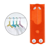 Maxbell Travel Hangers Metal Folding Clothes Hangers Space Saving Heavy Duty Durable Orange