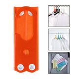 Maxbell Travel Hangers Metal Folding Clothes Hangers Space Saving Heavy Duty Durable Orange