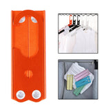 Maxbell Travel Hangers Metal Folding Clothes Hangers Space Saving Heavy Duty Durable Orange