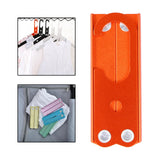 Maxbell Travel Hangers Metal Folding Clothes Hangers Space Saving Heavy Duty Durable Orange