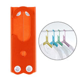 Maxbell Travel Hangers Metal Folding Clothes Hangers Space Saving Heavy Duty Durable Orange