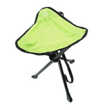 Maxbell Portable Folding Stool Lightweight Footstool for Backpacking Garden BBQ Green