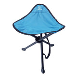 Maxbell Portable Folding Stool Lightweight Footstool for Backpacking Garden BBQ Blue