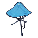 Maxbell Portable Folding Stool Lightweight Footstool for Backpacking Garden BBQ Blue