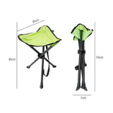 Maxbell Portable Folding Stool Lightweight Footstool for Backpacking Garden BBQ Blue