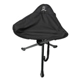 Maxbell Portable Folding Stool Lightweight Footstool for Backpacking Garden BBQ Black