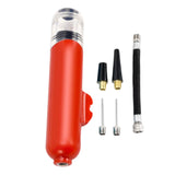 Maxbell Mini Pump for Bike Compact Accurate Inflation for Balloon Football Red